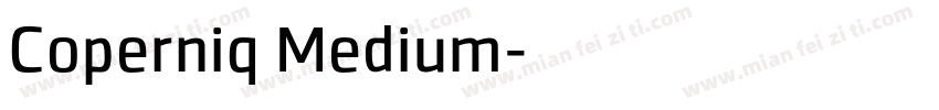 Coperniq Medium字体转换